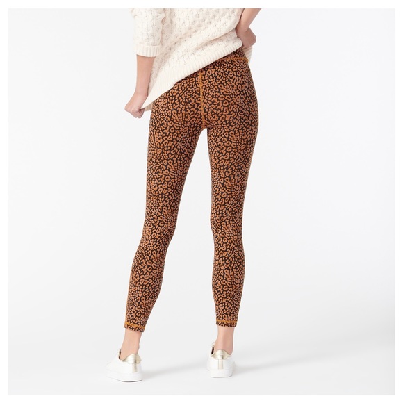 J CREW High-rise 7/8 leggings in leopard - Picture 2 of 4